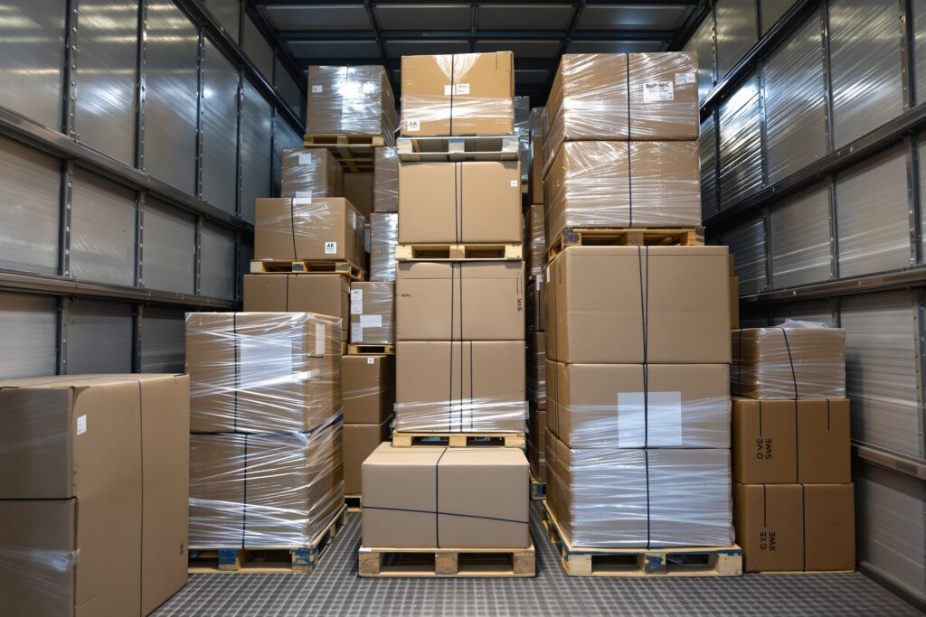Grupaje LTL carga parcial en almacén